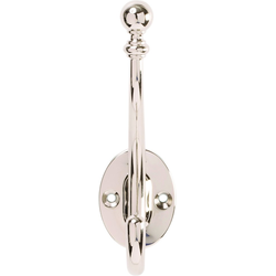 Cottage 5-1/4 Inch Long Hook- Nickel (14 Pack)