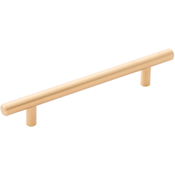 Bar Pull 5-1/16 Inch (128mm) Center to Center Cabinet Pull, Brass (10 Pack)