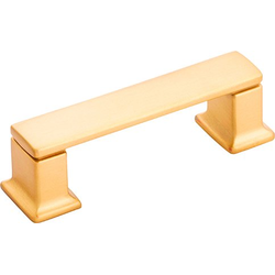 Cambridge 3 Inch Center to Center Cabinet Pull, Brushed Golden Brass