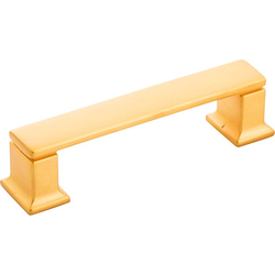 Cambridge 3-3/4 Inch (96mm) Center to Center Cabinet Pull, Brushed Golden Brass