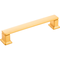Cambridge 5-1/16 Inch (128mm) Center to Center Cabinet Pull, Brushed Golden Brass