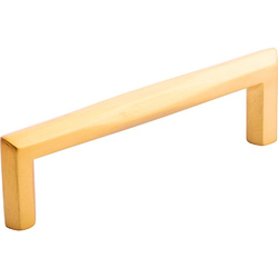 Seraphin 3-3/4 Inch (96mm) Center to Center Cabinet Pull, Brushed Golden Brass