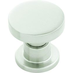 Urbane 1-1/4 Inch Diameter Cabinet Knob, Satin Nickel