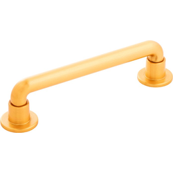 Urbane 5-1/16 Inch (128mm) Center to Center Cabinet Pull, Brushed Golden Brass