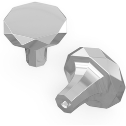 Karat 1-1/4 Inch Diameter Cabinet Knob, Chrome