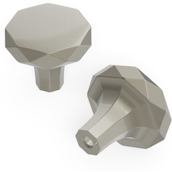 Karat 1-1/4 Inch Diameter Cabinet Knob, Satin Nickel