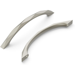 Karat 5-1/16 Inch (128mm) Center to Center Cabinet Pull, Satin Nickel