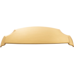 Veranda 3 Inch and 3-3/4 Inch (96mm) Center to Center Cup Pull, Brushed Golden Brass
