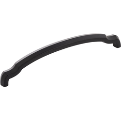 Veranda 6-5/16 Inch (160mm) Center to Center Cabinet Pull, Black