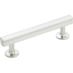Woodward 3-3/4 Inch (96mm) Center to Center Cabinet Pull, Satin Nickel