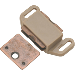 1-5/8 Inch Magnetic Catch, Tan Plastic