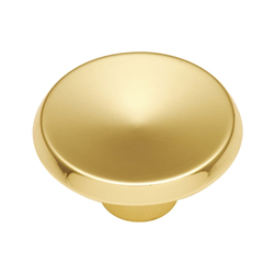 Sunnyside 1-1/2 Inch Diameter Polished Brass Cabinet Knob