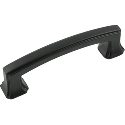 Bridges 3 Inch Center to Center Cabinet Pull, Black