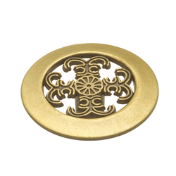 1-1/2 Inch Diameter Cavalier Cabinet Knob, Antique Brass