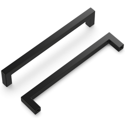 Skylight 6-5/16 Inch (160mm) Center to Center Cabinet Pull, Black