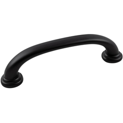 Zephyr 3-3/4 Inch (96mm) Center to Center Cabinet Pull, Black