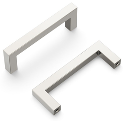Basics 3 Inch Center to Center Cabinet Pull, Satin Nickel (10 Pack)