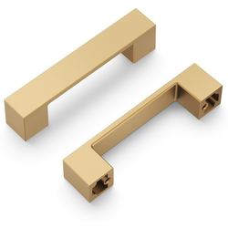 Basics 3 Inch Center to Center Cabinet Pull, Brass (10 Pack)