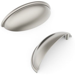Basics 3 Inch Center to Center Cabinet Pull, Satin Nickel (10 Pack)