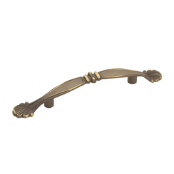 3 Inch Center to Center Cavalier Cabinet Pull, Antique Brass