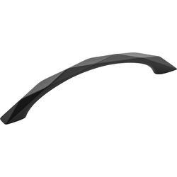 Karat 5-1/16 Inch (128mm) Center to Center Cabinet Pull, Black (10 Pack)