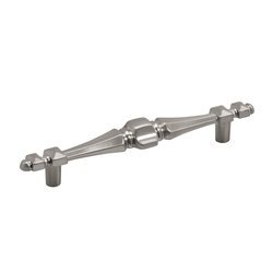4-1/4 Inch Center to Center Cavalier Cabinet Pull, Satin Nickel