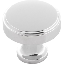 Piper 1-1/4 Inch Diameter Cabinet Knob, Chrome (10 Pack)