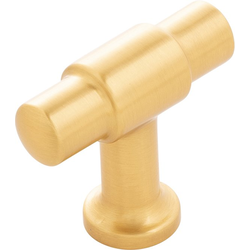 17% OFF Piper 1-5/8 Inch X 5/8 Inch Cabinet Knob, Brushed Golden Brass (10 Pack)