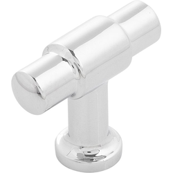 Piper 1-5/8 Inch X 5/8 Inch Cabinet Knob, Chrome (10 Pack)