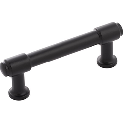 Piper 3 Inch Center to Center Cabinet Pull, Black (10 Pack)
