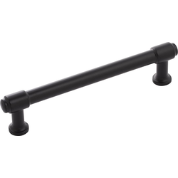 Piper 5-1/16 Inch (128mm) Center to Center Cabinet Pull, Black (10 Pack)