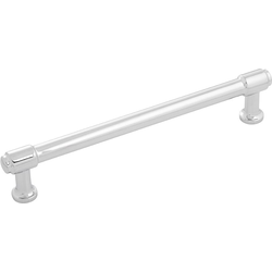 Piper 6-5/16 Inch (160mm) Center to Center Cabinet Pull, Chrome (10 Pack)