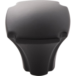 Veranda 1-1/8 Inch Square Cabinet Knob, Black (10 Pack)
