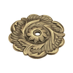 2-3/8 Inch Diameter Cavalier Cabinet Knob, Antique Brass