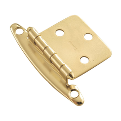 Variable Overlay Hinge Pair Brass Free Swing