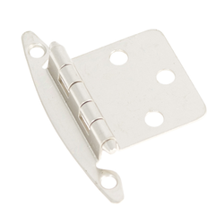 Variable Overlay Hinge Pair Satin Nickel Free Swing