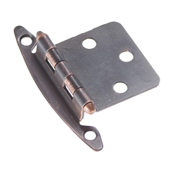 Variable Overlay Hinge Pair Vintage Bronze Free Swing