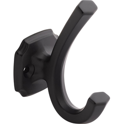 Veranda 1 Inch Center to Center Hook- Black (5 Pack)