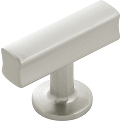 Woodward 1-15/16 Inch X 15/16 Inch Cabinet Knob, Satin Nickel (10 Pack)