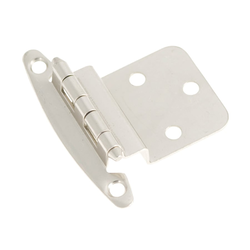 26% OFF 3/8 inch Inset Surface Mt. Hinge Pair Satin Nickel Free Swing