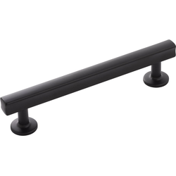 Woodward 5-1/16 Inch (128mm) Center to Center Cabinet Pull, Black (10 Pack)