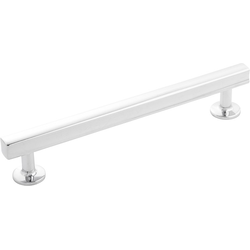 Woodward 6-5/16 Inch (160mm) Center to Center Cabinet Pull, Chrome (10 Pack)