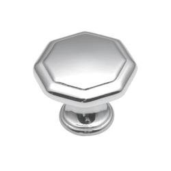 Hickory Hardware 1-1/8 Inch Diameter Polished Chrome Cabinet Knob