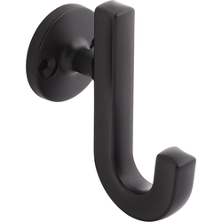 Woodward 1-1/8 Inch Center to Center Hook- Black (5 Pack)