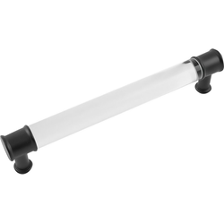 Midway 6-5/16 Inch (160mm) Center to Center Cabinet Pull, Crysacrylic (10 Pack)