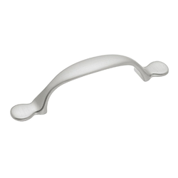 Conquest 3 Inch Center to Center Satin Nickel Cabinet Pull