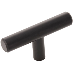 Bar Pull 2-3/8 Inch X 1/2 Inch Cabinet Knob, Black (10 Pack)