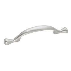  Conquest Satin Nickel Cabinet Pull, 5" Length with 3" Center to Center Screw Spacing