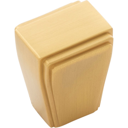 Belleclaire 1 Inch X 7/8 Inch Cabinet Knob, Brushed Golden Brass