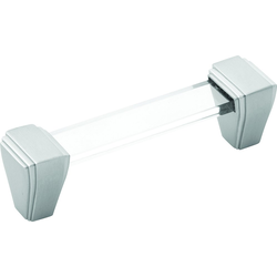 Belleclaire 3-3/4 Inch (96mm) Center to Center Cabinet Pull, Satin Nickel